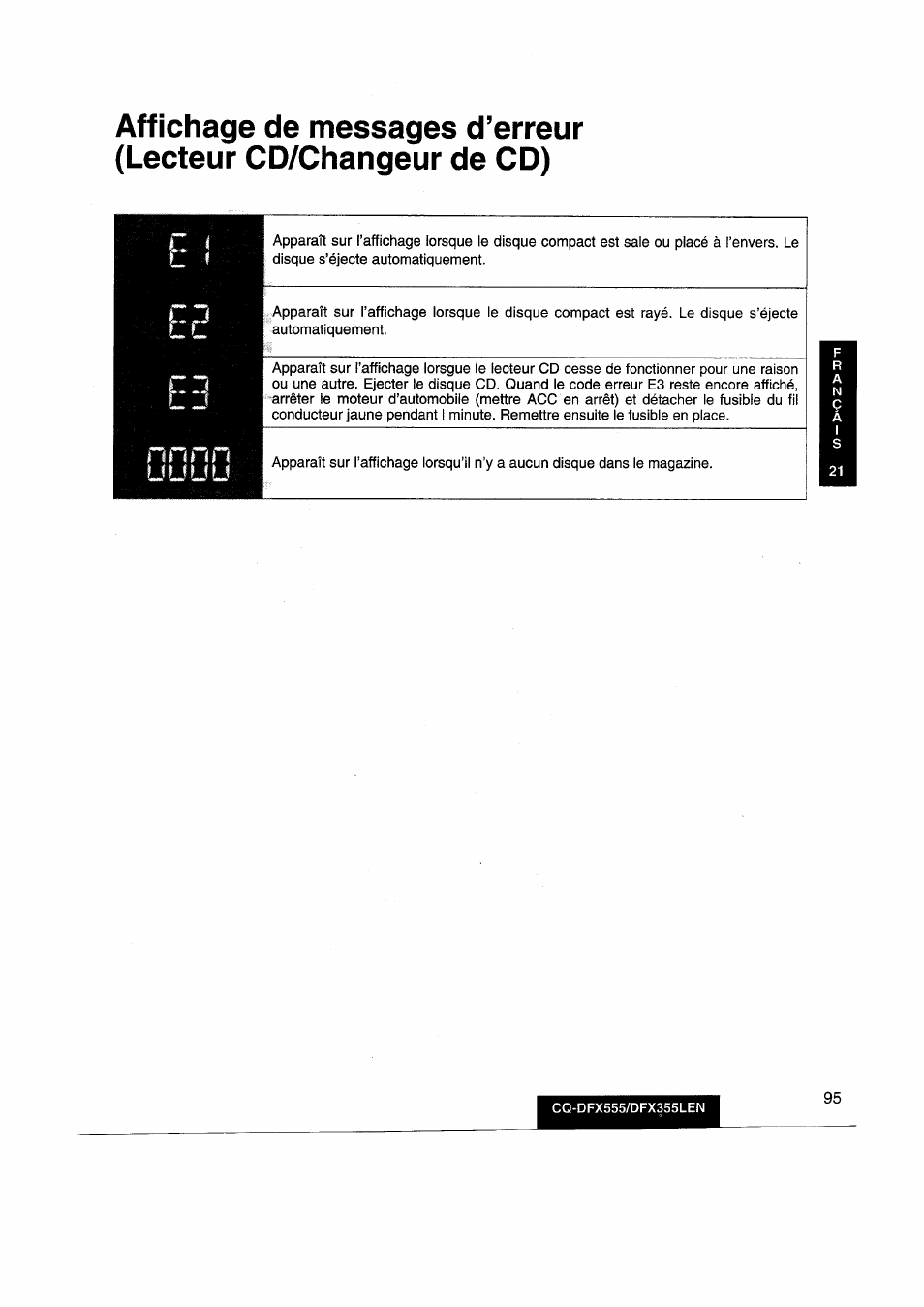 Panasonic CQDFX555 User Manual | Page 95 / 236