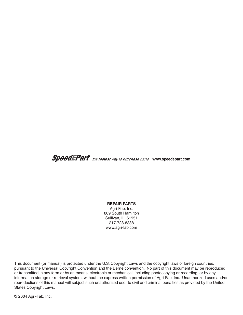 Agri-Fab 45-03152 User Manual | Page 12 / 12