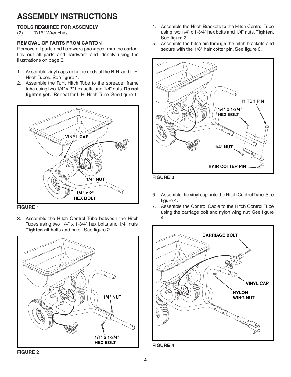 Assembly instructions | Agri-Fab 45-03152 User Manual | Page 4 / 12