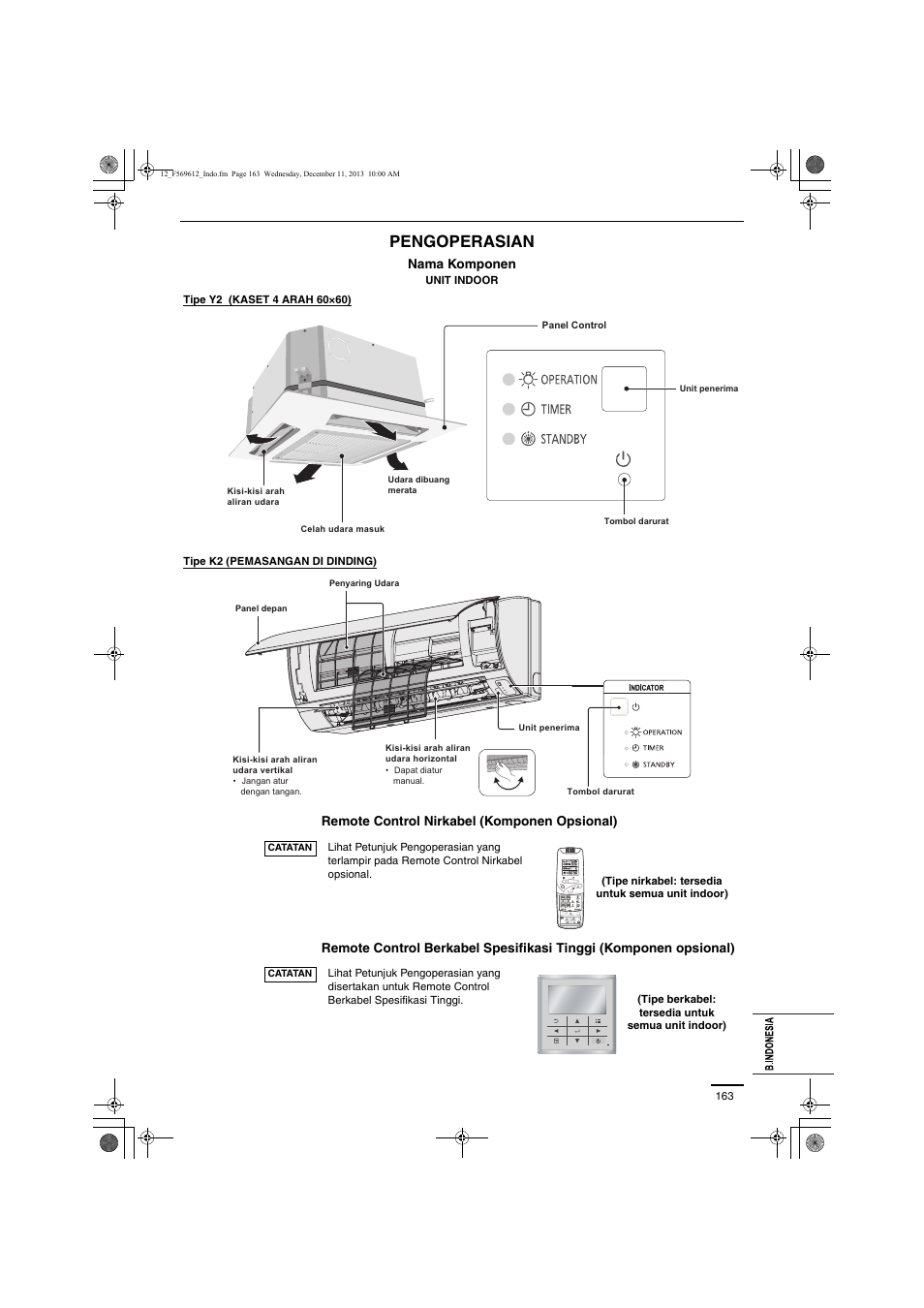 Pengoperasian | Panasonic S28MY2E5A User Manual | Page 163 / 180