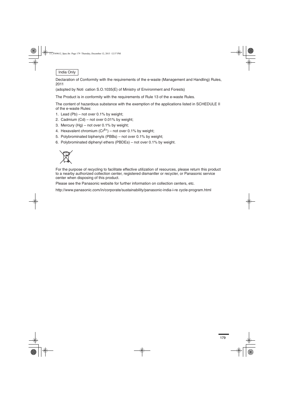 Panasonic S28MY2E5A User Manual | Page 179 / 180