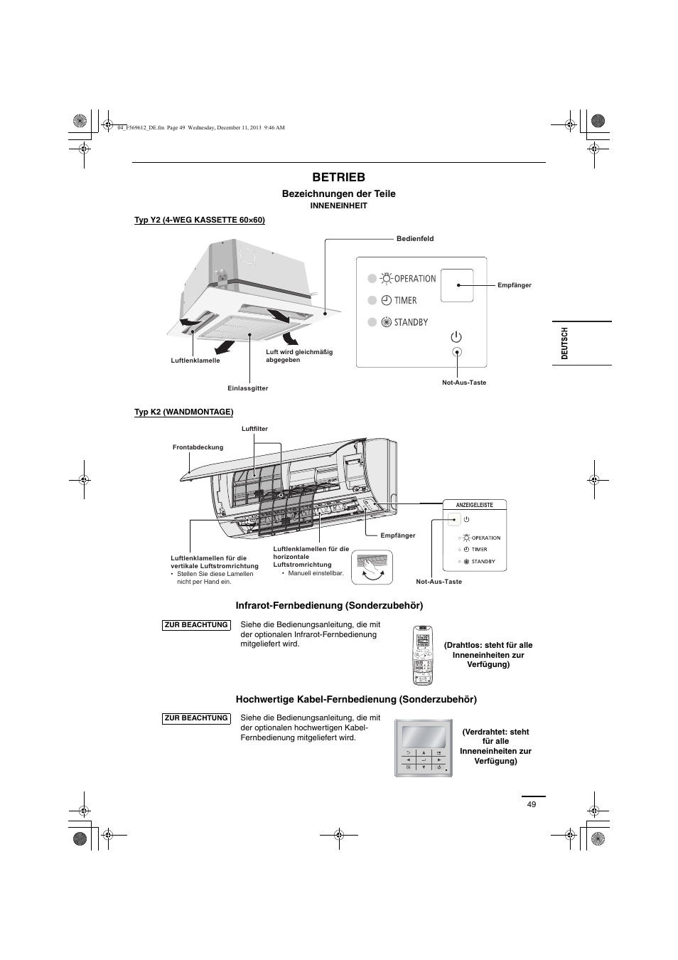 Betrieb | Panasonic S28MY2E5A User Manual | Page 49 / 180