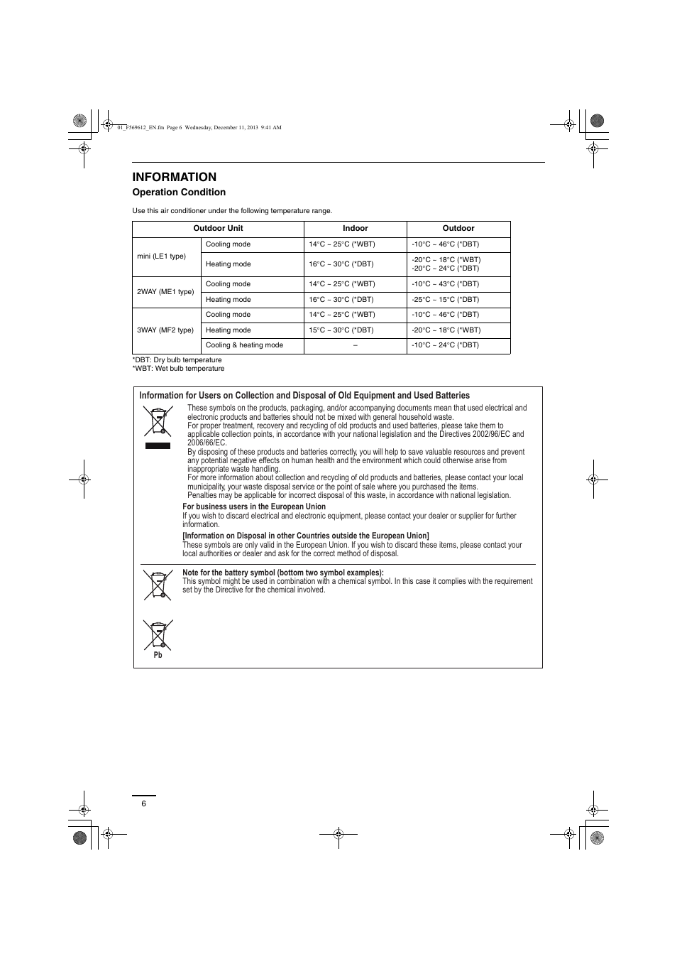 Information | Panasonic S28MY2E5A User Manual | Page 6 / 180