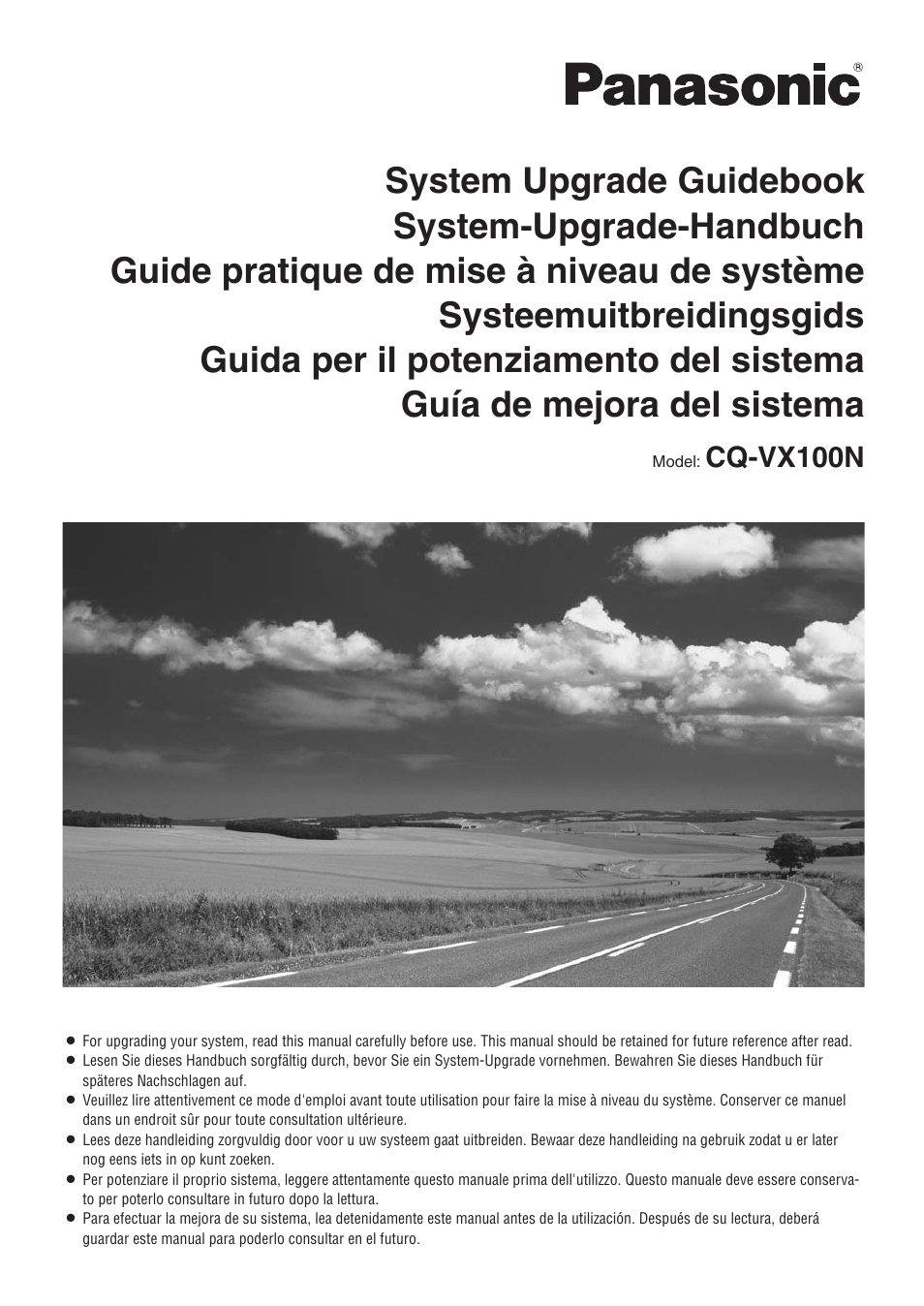 Panasonic CQVX100N User Manual | 28 pages