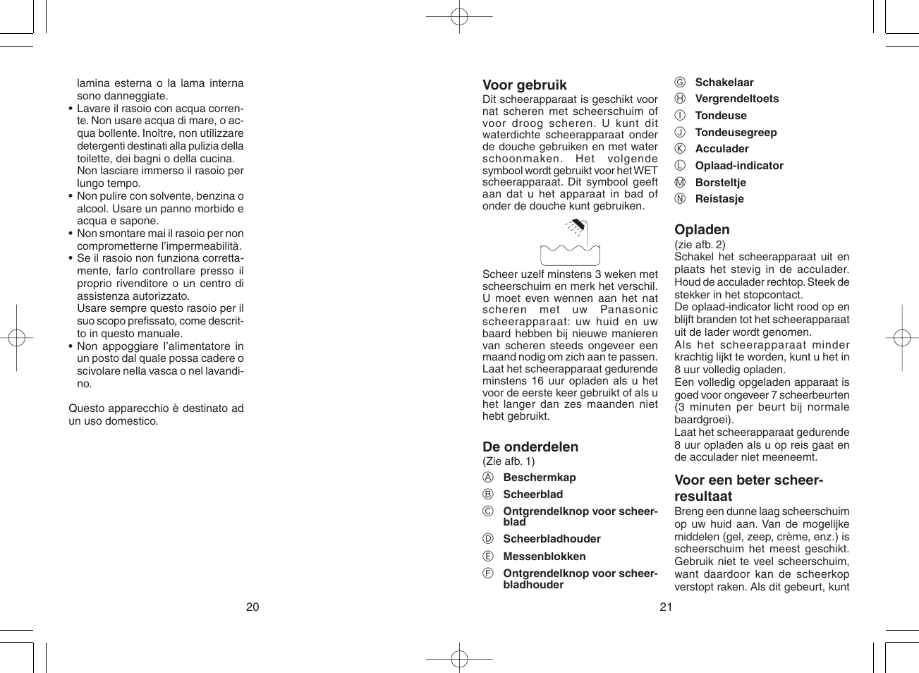 Panasonic ES4025 User Manual | Page 11 / 37