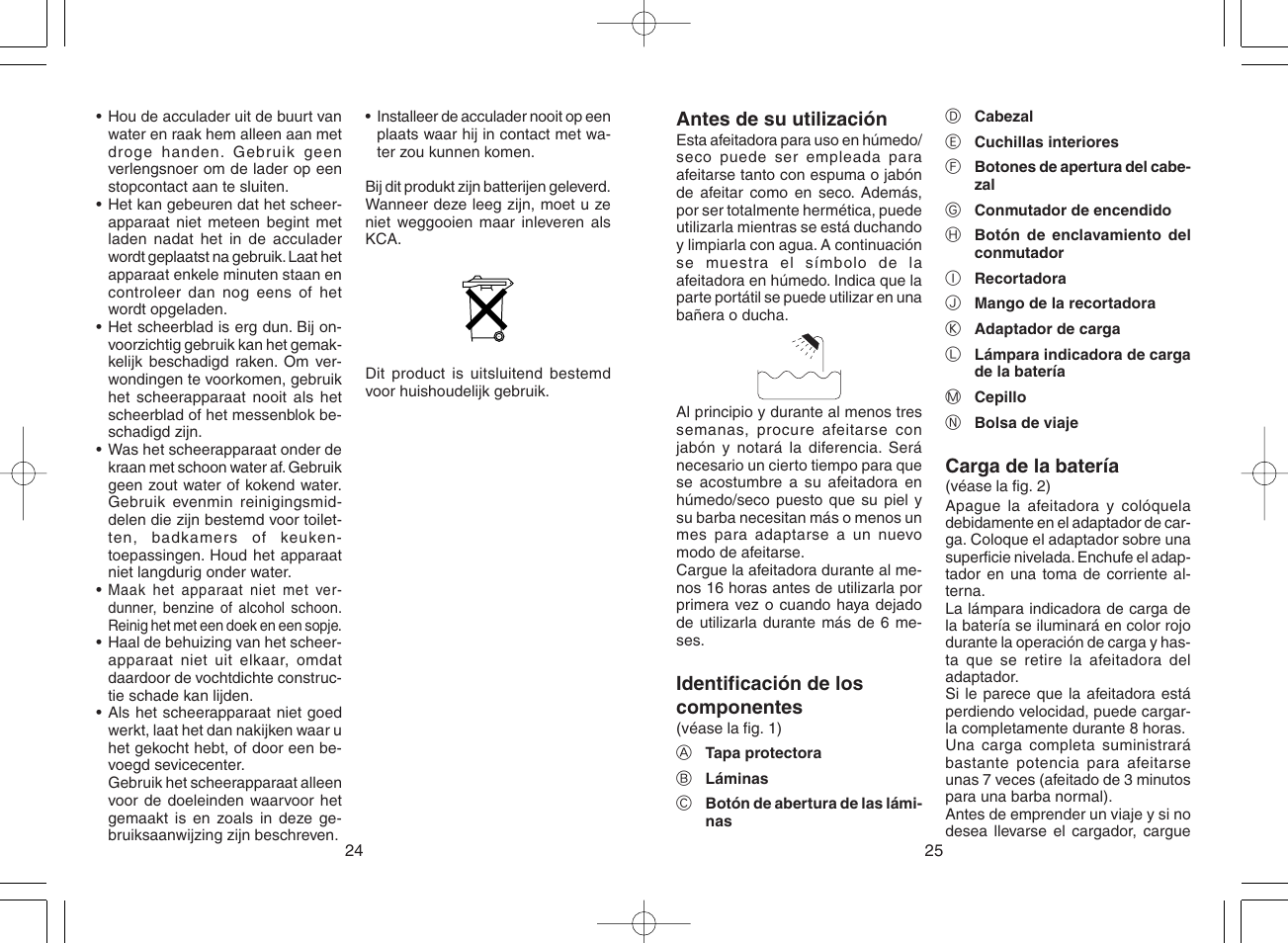 Panasonic ES4025 User Manual | Page 13 / 37