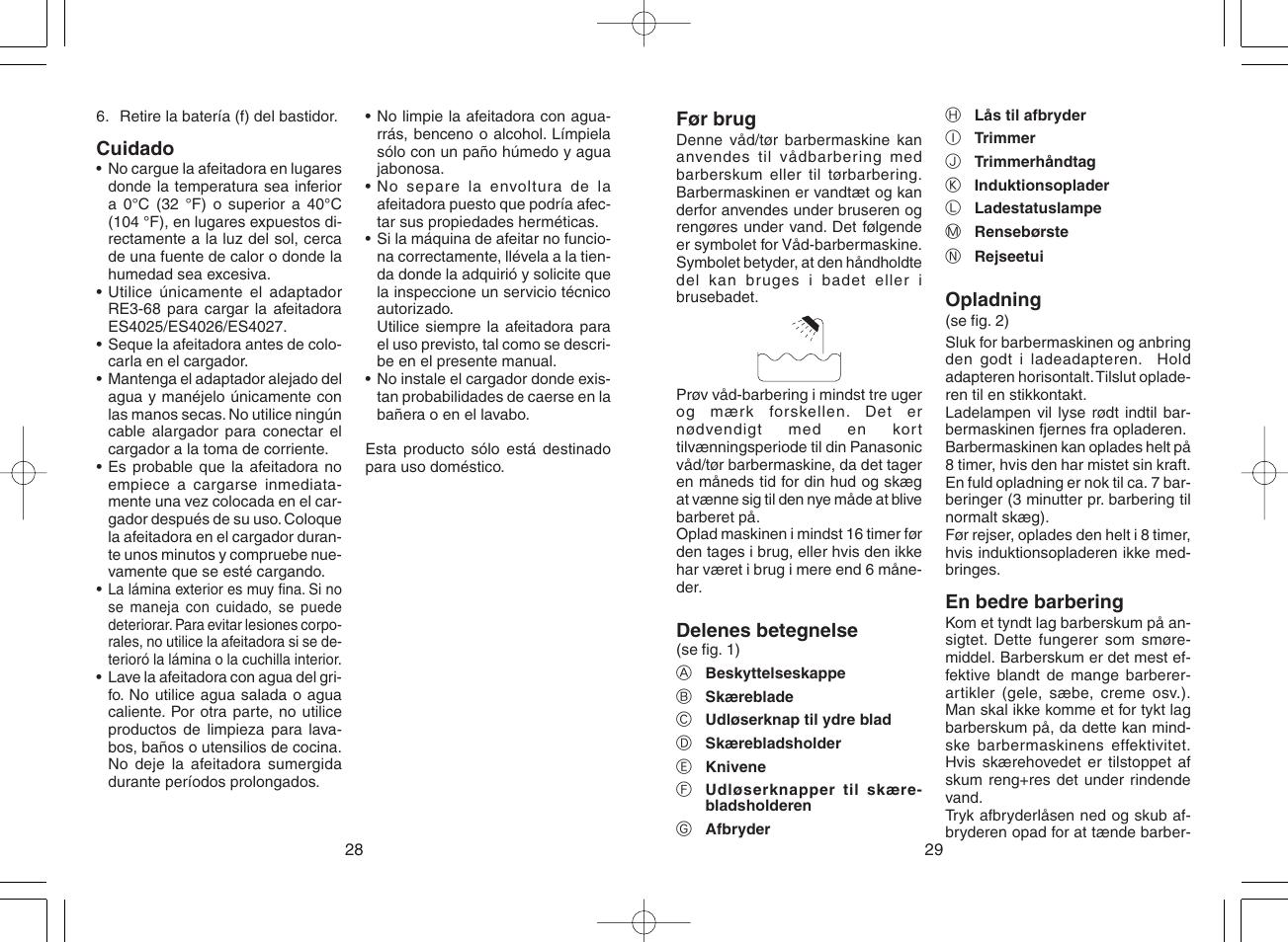 Panasonic ES4025 User Manual | Page 15 / 37
