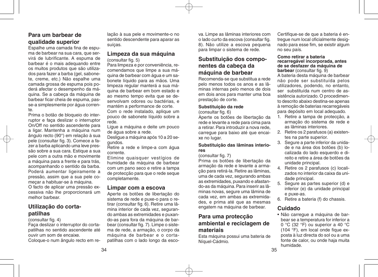 Panasonic ES4025 User Manual | Page 18 / 37