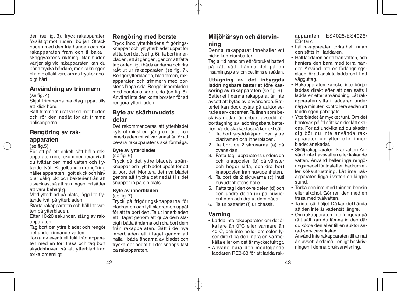 Panasonic ES4025 User Manual | Page 22 / 37