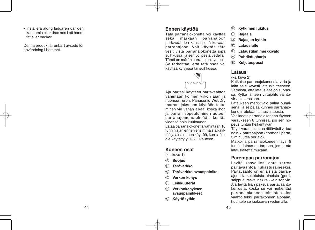 Panasonic ES4025 User Manual | Page 23 / 37