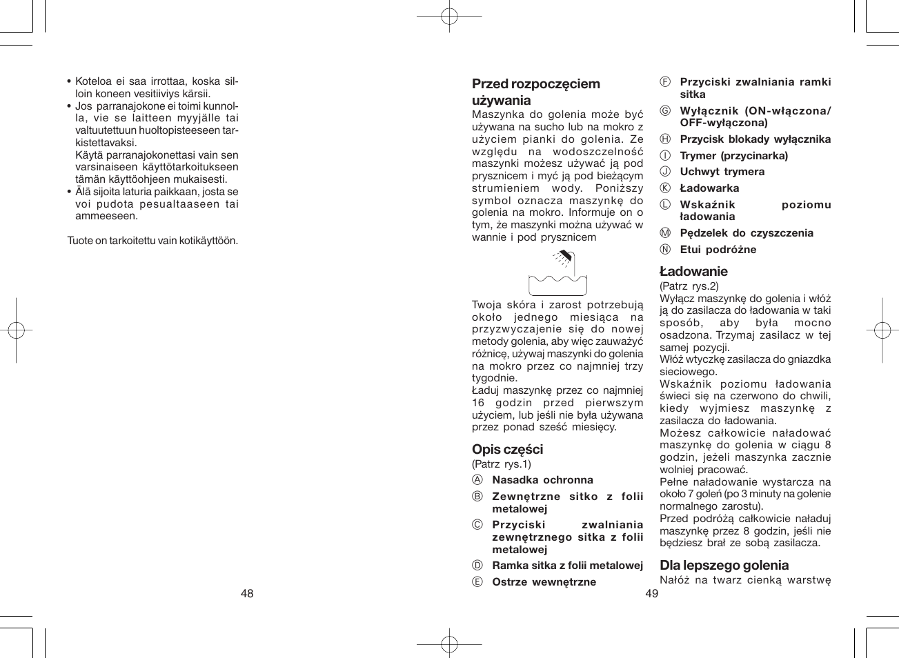 Panasonic ES4025 User Manual | Page 25 / 37