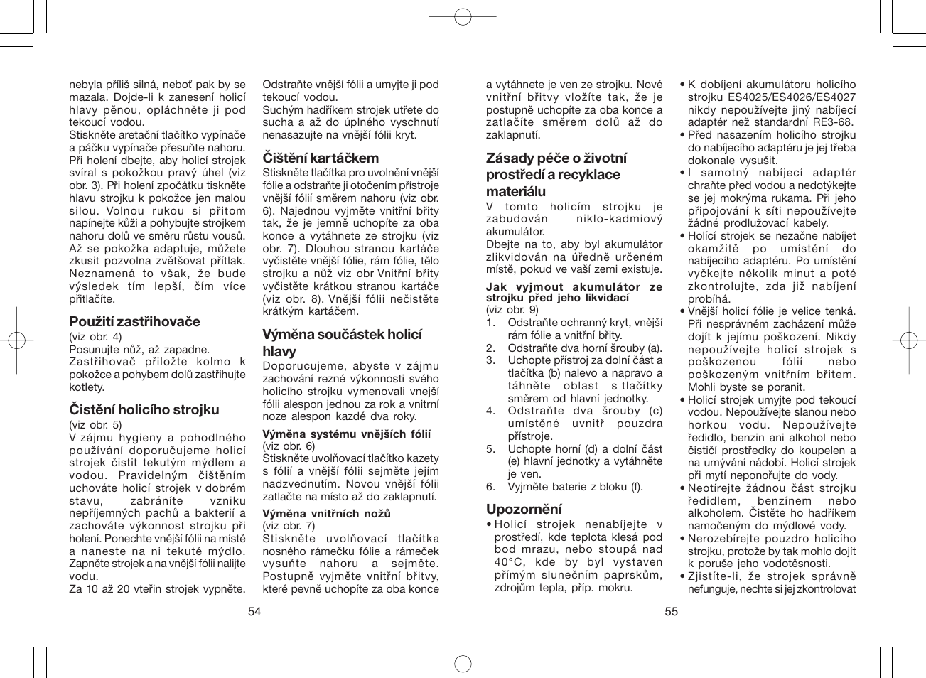 Panasonic ES4025 User Manual | Page 28 / 37
