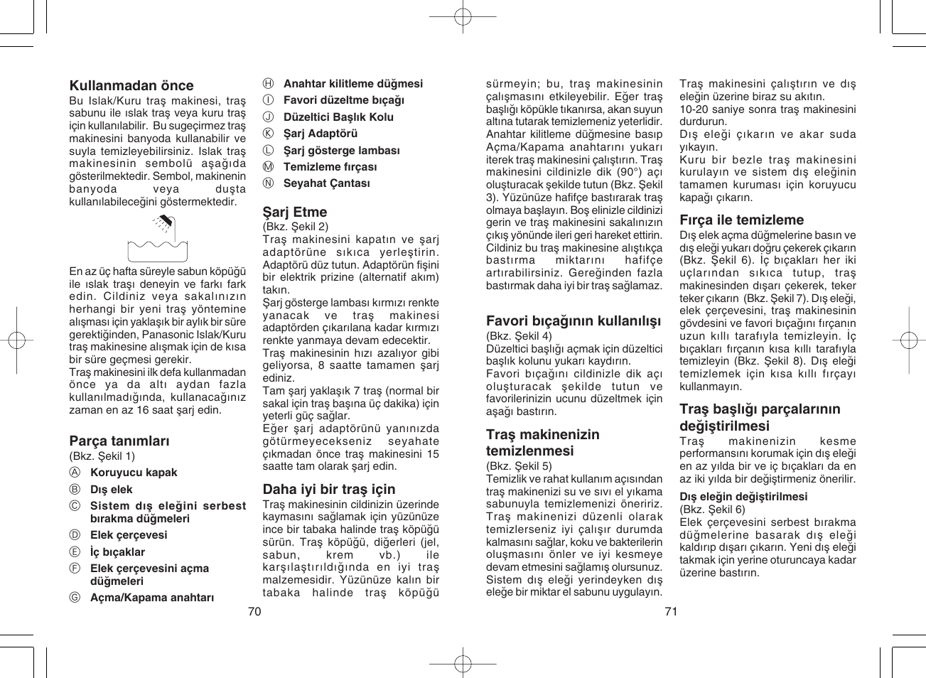 Panasonic ES4025 User Manual | Page 36 / 37