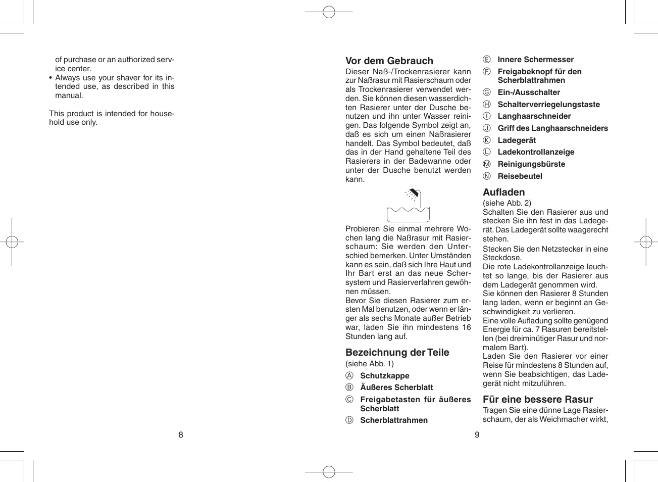 Panasonic ES4025 User Manual | Page 5 / 37