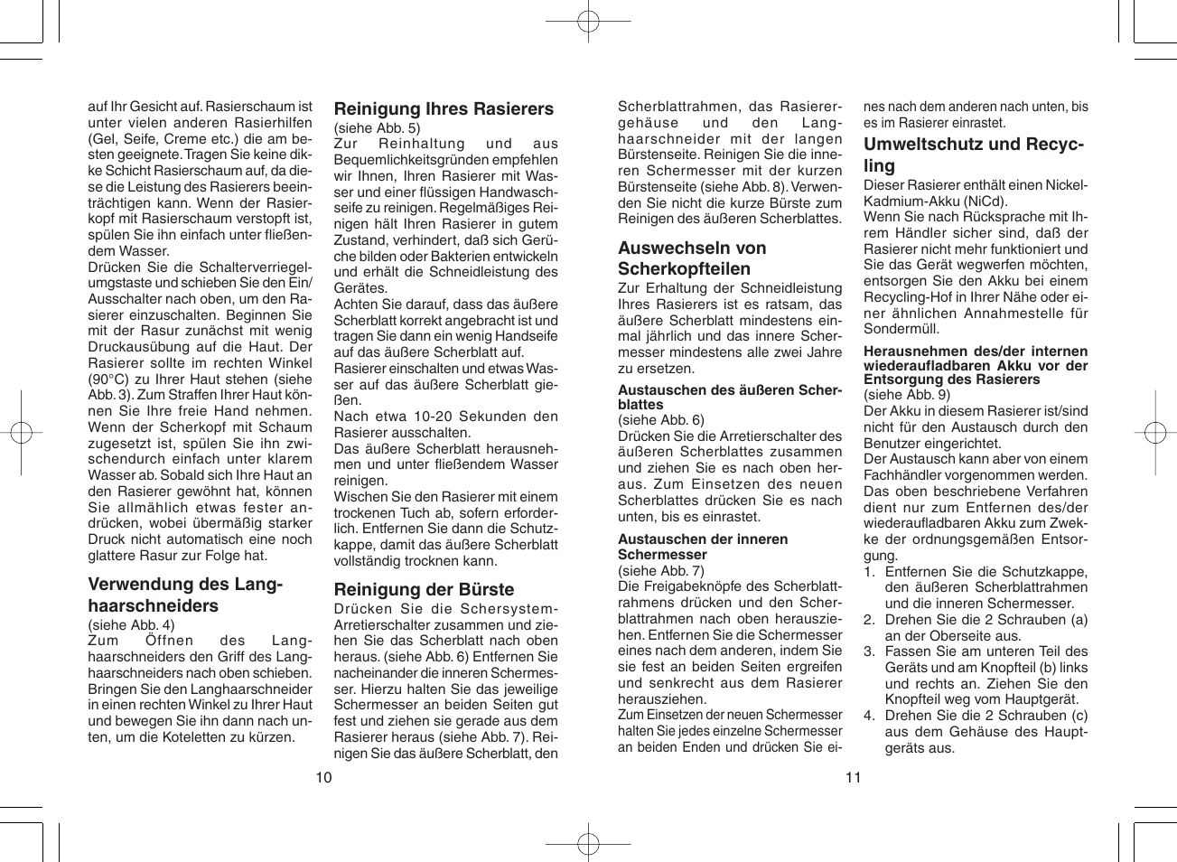 Panasonic ES4025 User Manual | Page 6 / 37