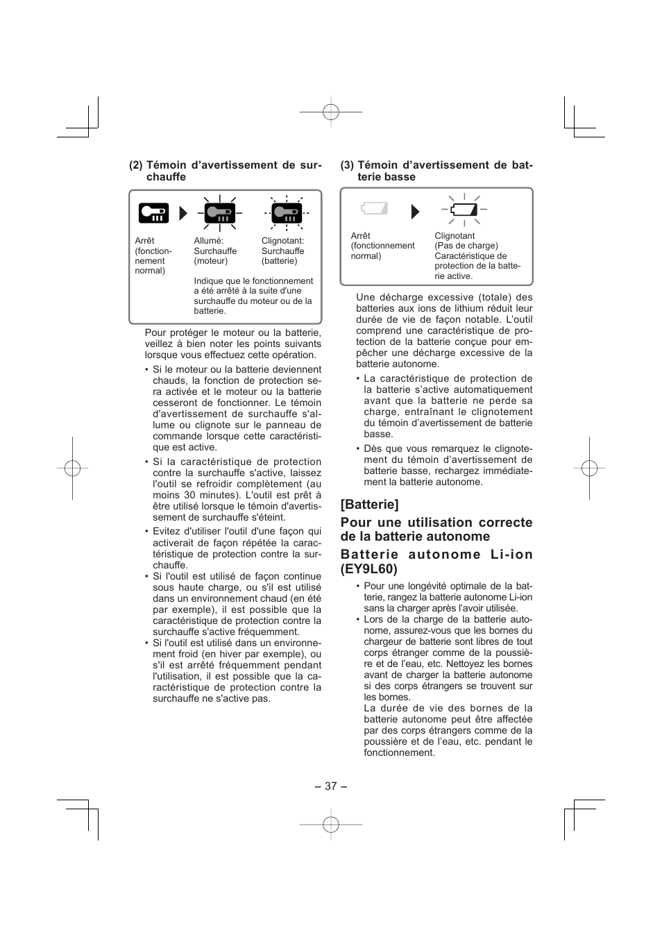 Panasonic EY7960 User Manual | Page 37 / 152