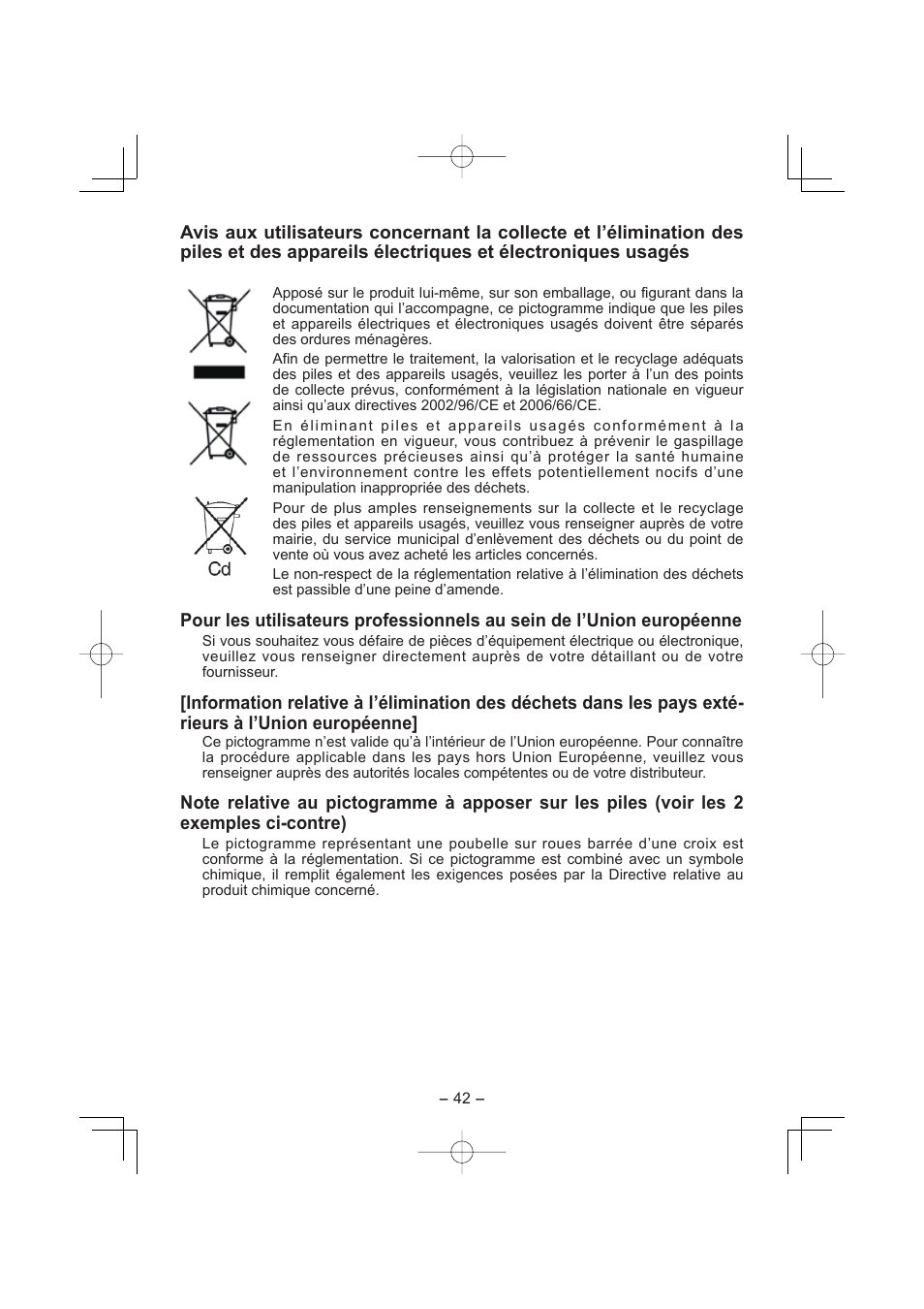 Panasonic EY7960 User Manual | Page 42 / 152