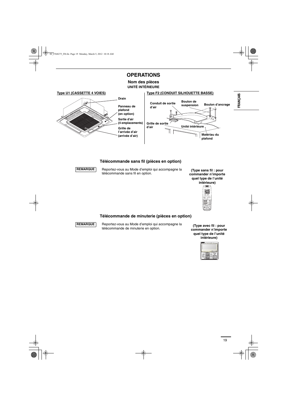 Operations | Panasonic S45MU1E51 User Manual | Page 7 / 25