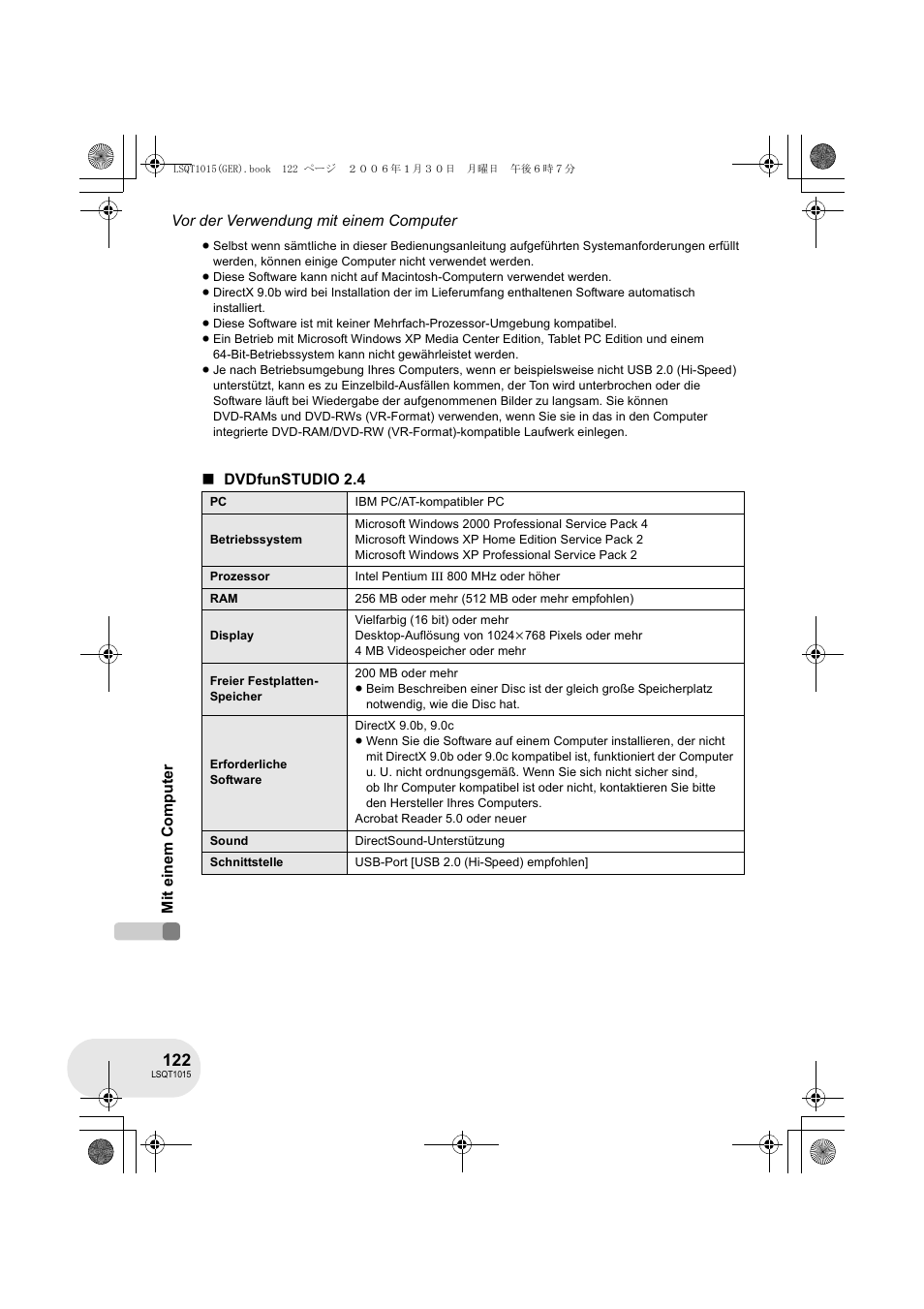 Panasonic VDRD250EG User Manual | Page 122 / 336