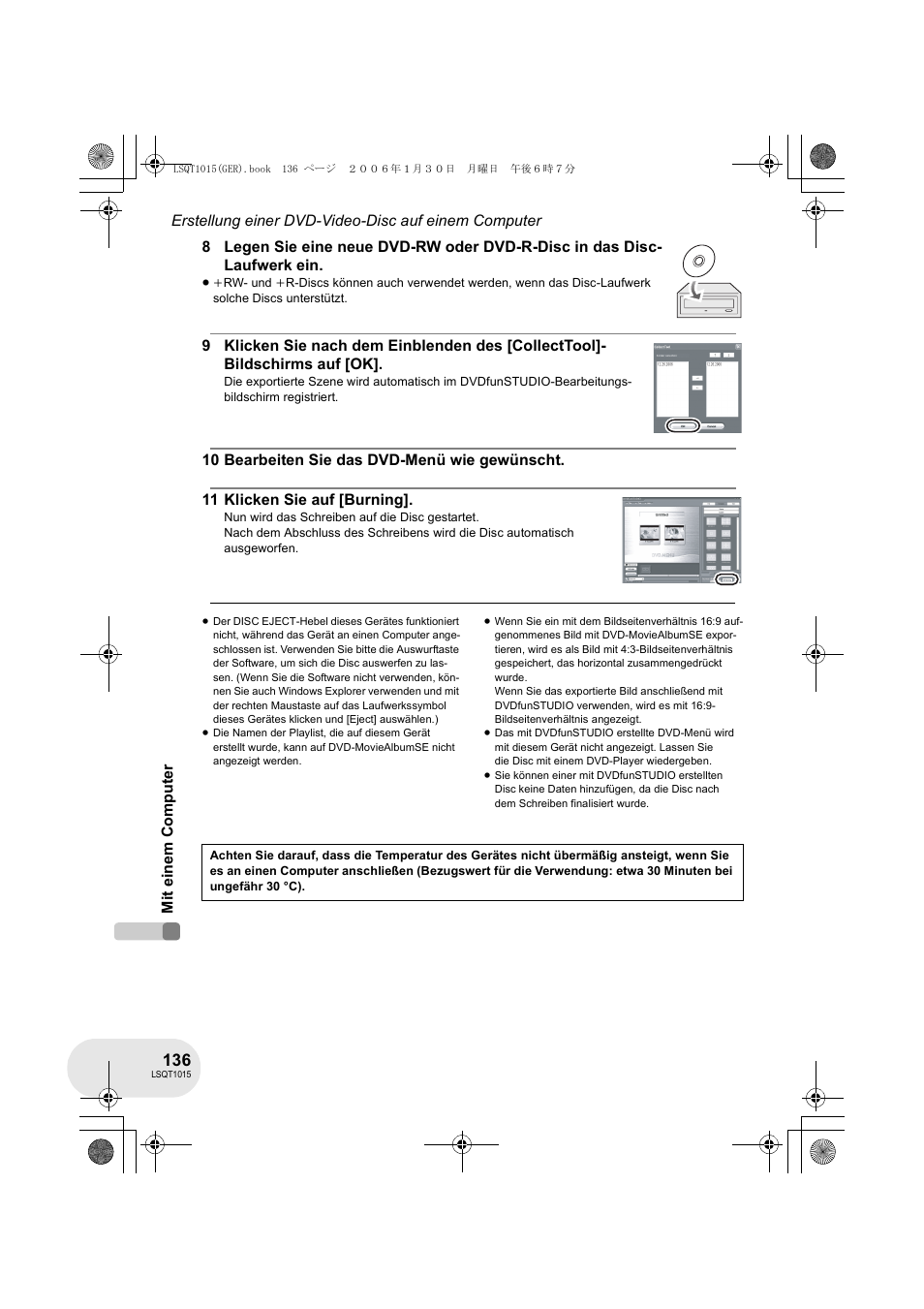 Panasonic VDRD250EG User Manual | Page 136 / 336