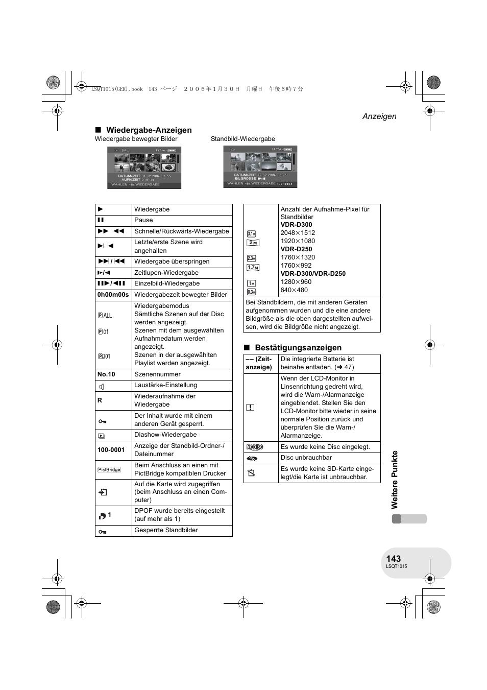 Panasonic VDRD250EG User Manual | Page 143 / 336