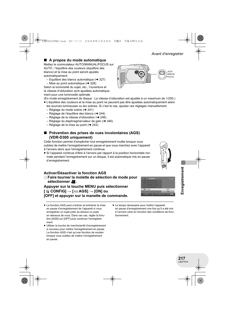 Panasonic VDRD250EG User Manual | Page 217 / 336