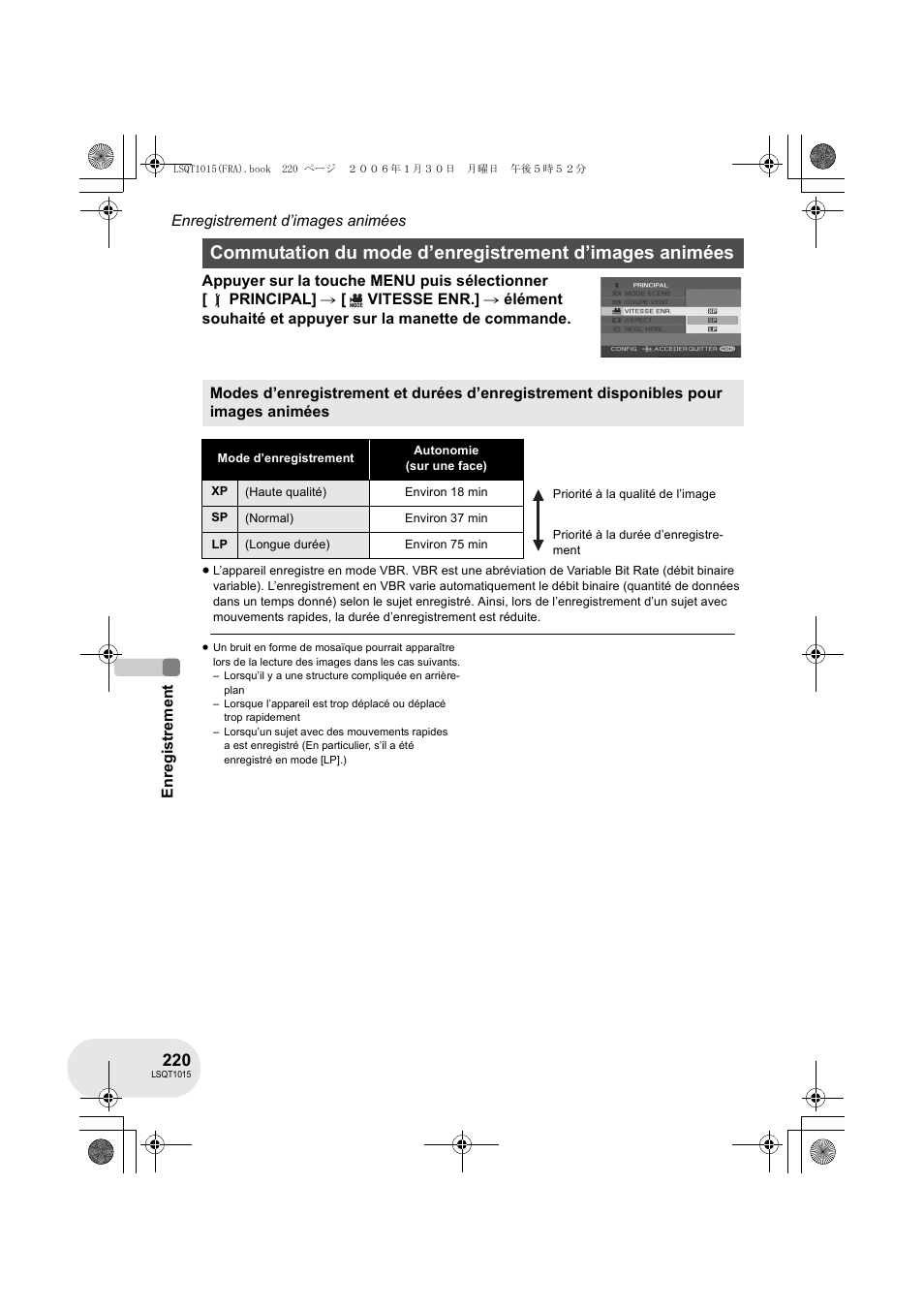 Panasonic VDRD250EG User Manual | Page 220 / 336