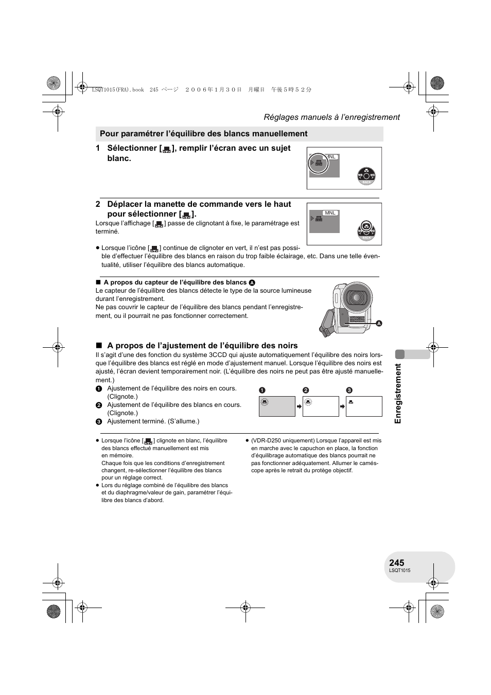 Panasonic VDRD250EG User Manual | Page 245 / 336