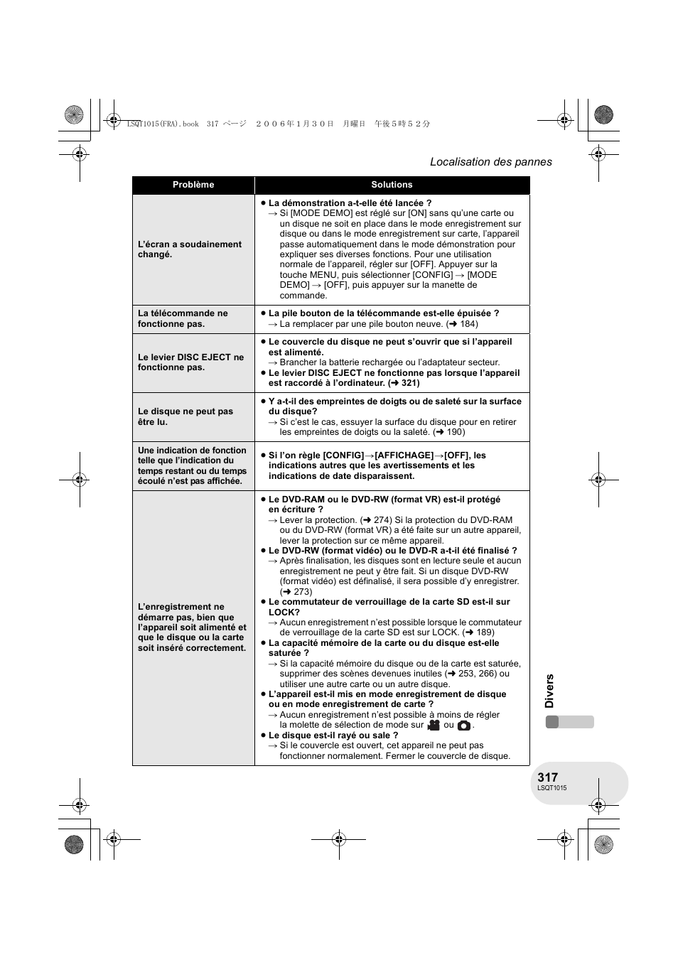 Panasonic VDRD250EG User Manual | Page 317 / 336