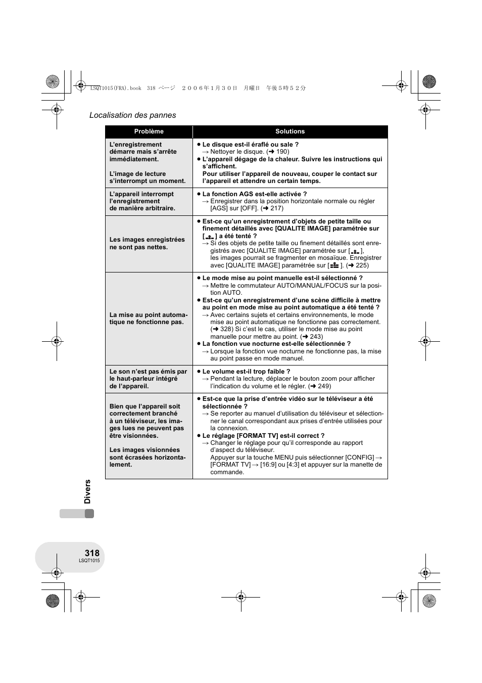 Panasonic VDRD250EG User Manual | Page 318 / 336