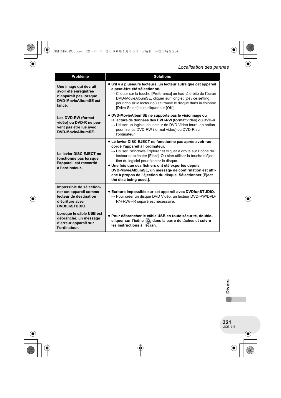 Panasonic VDRD250EG User Manual | Page 321 / 336