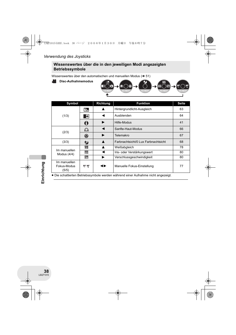 Panasonic VDRD250EG User Manual | Page 38 / 336