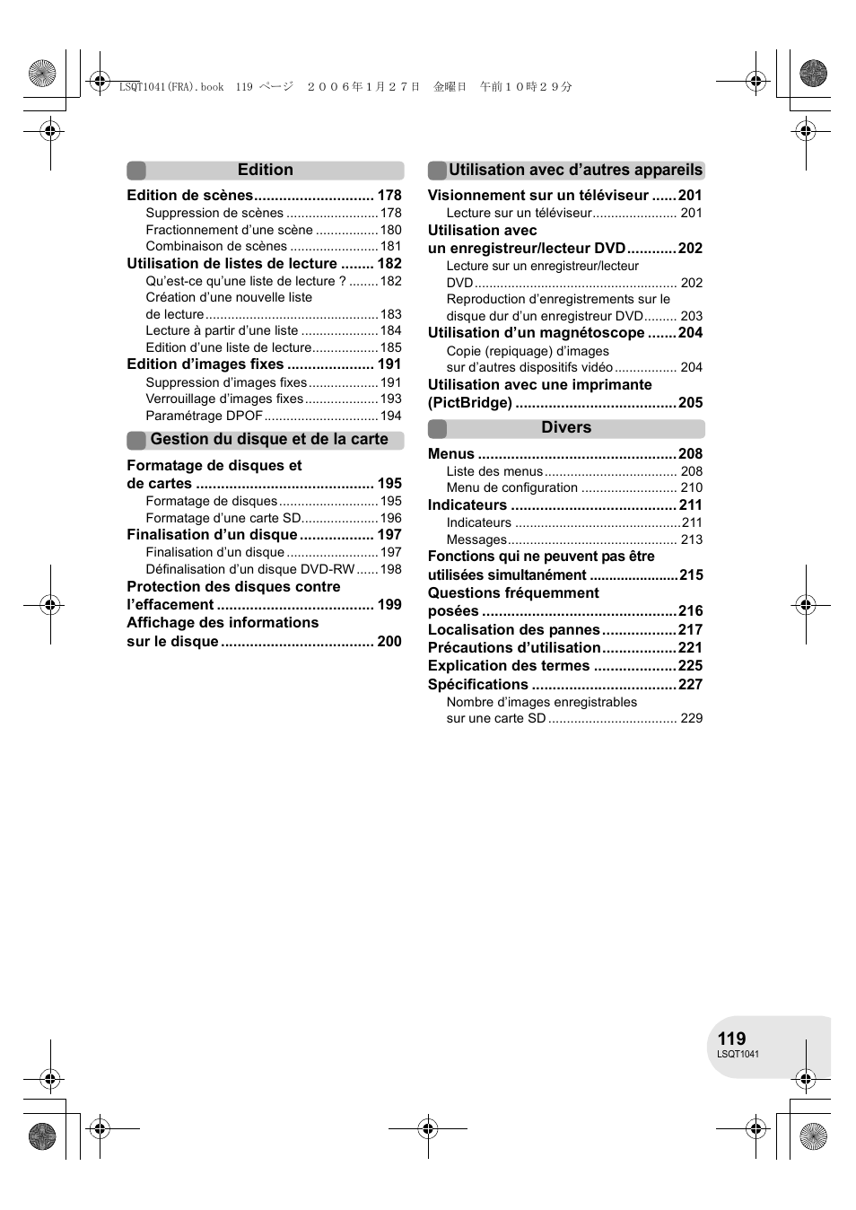 Panasonic VDRD152EG User Manual | Page 119 / 232