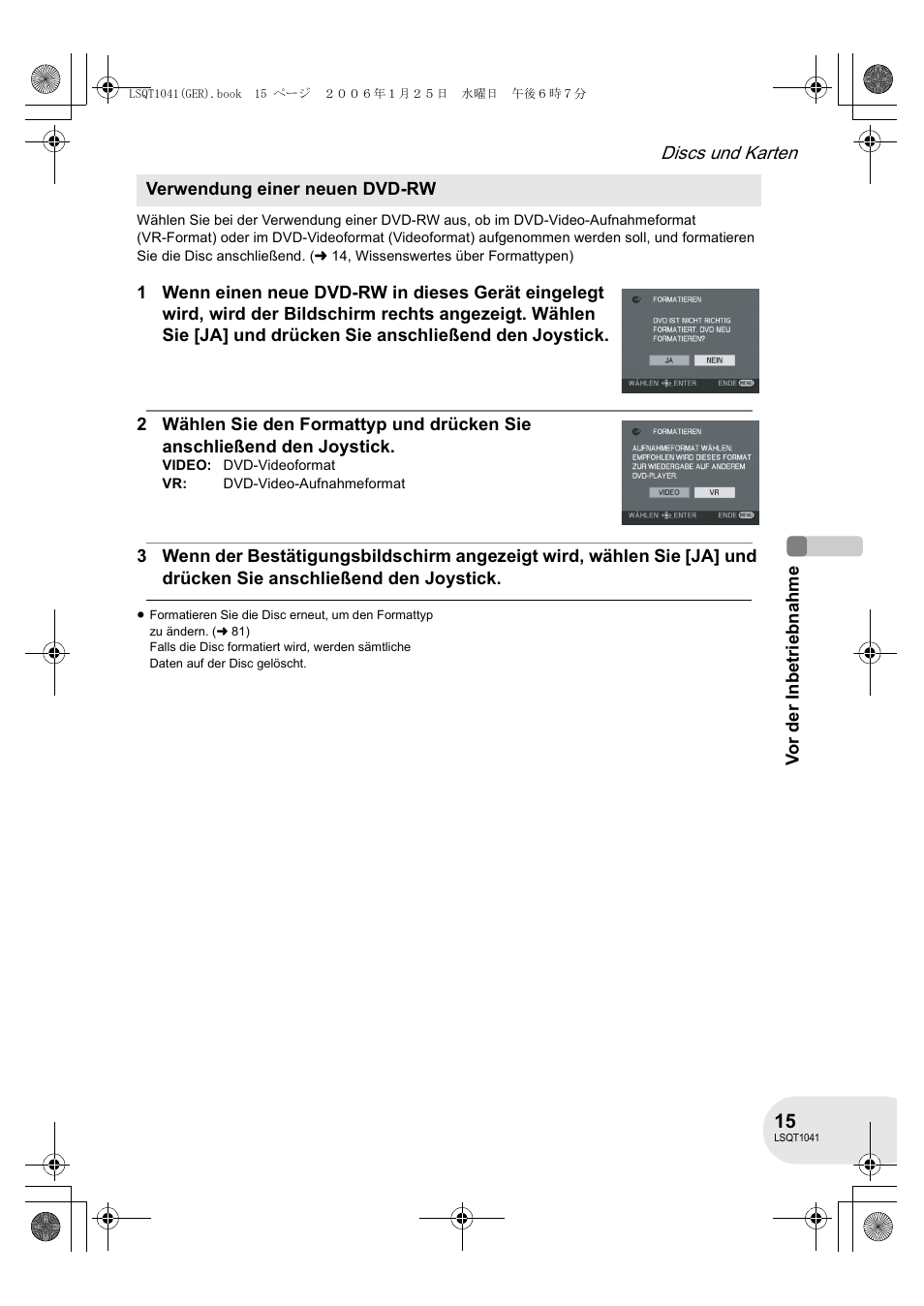 Panasonic VDRD152EG User Manual | Page 15 / 232