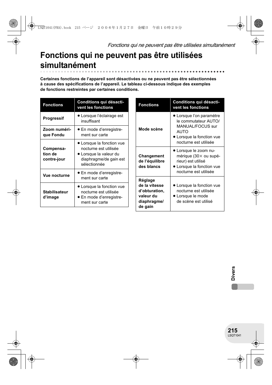 Panasonic VDRD152EG User Manual | Page 215 / 232