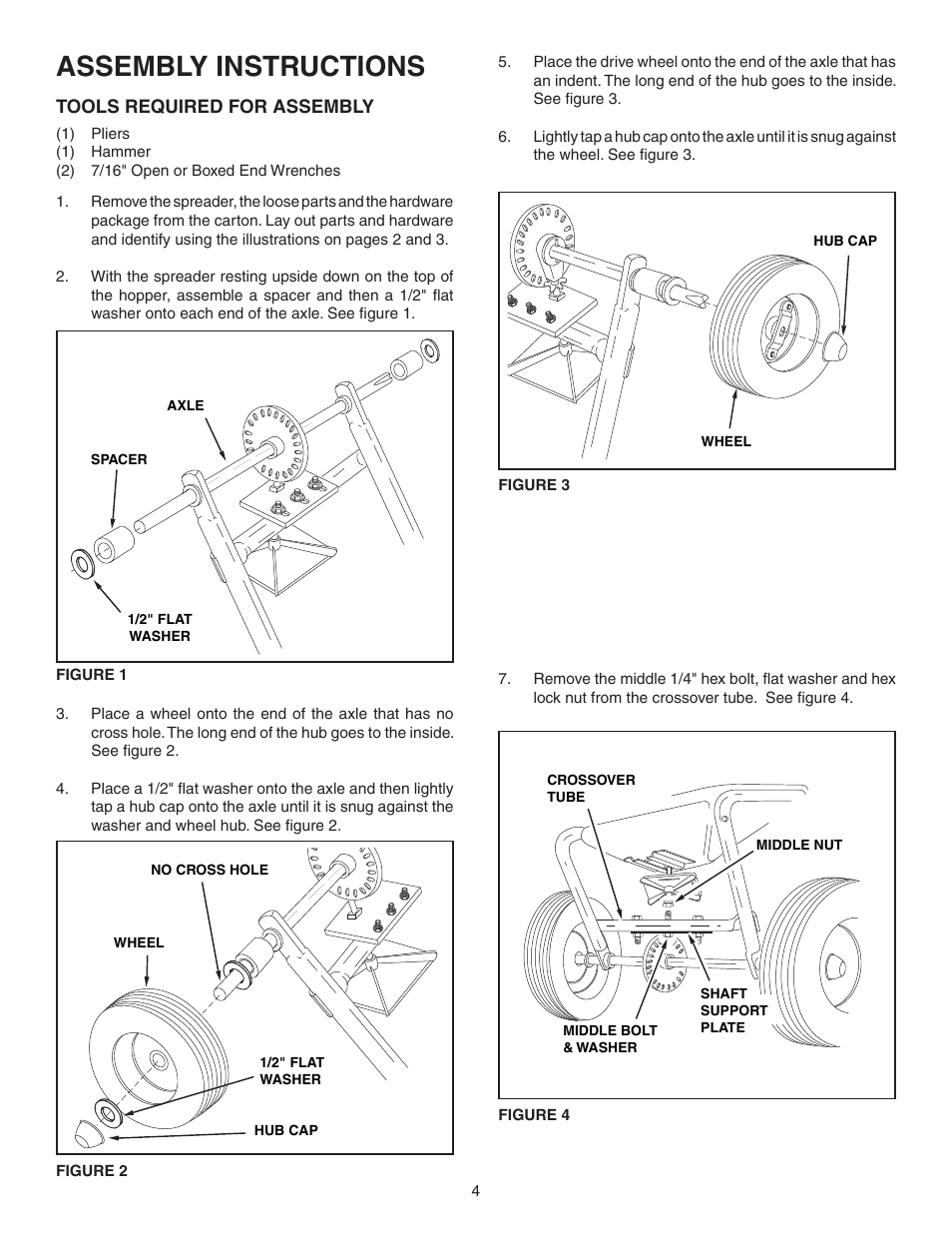 Assembly instructions | Agri-Fab 45-02143 User Manual | Page 4 / 12