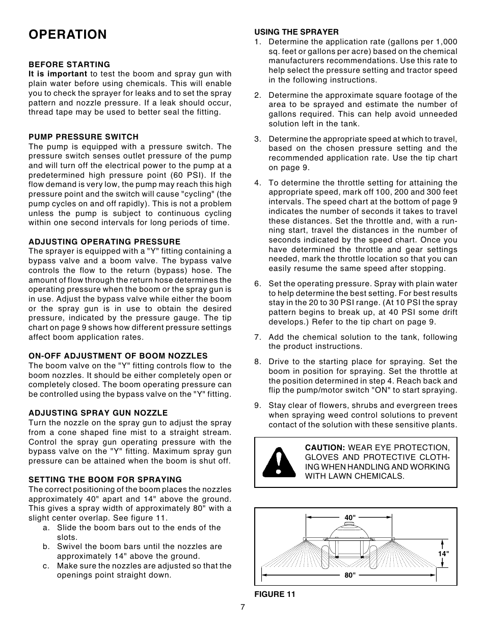 Operation | Agri-Fab 45-02931 User Manual | Page 7 / 12