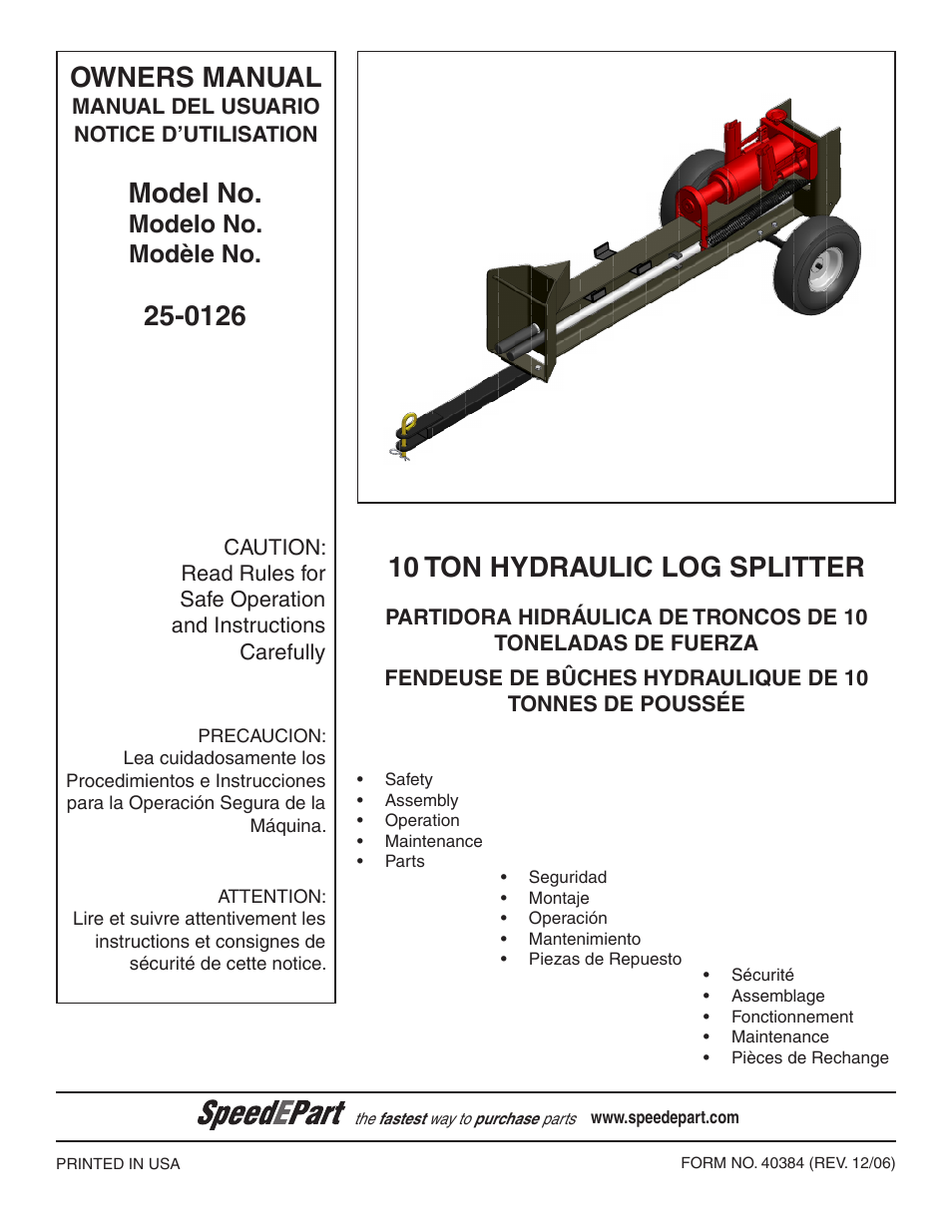 Agri-Fab 25-0126 User Manual | 16 pages
