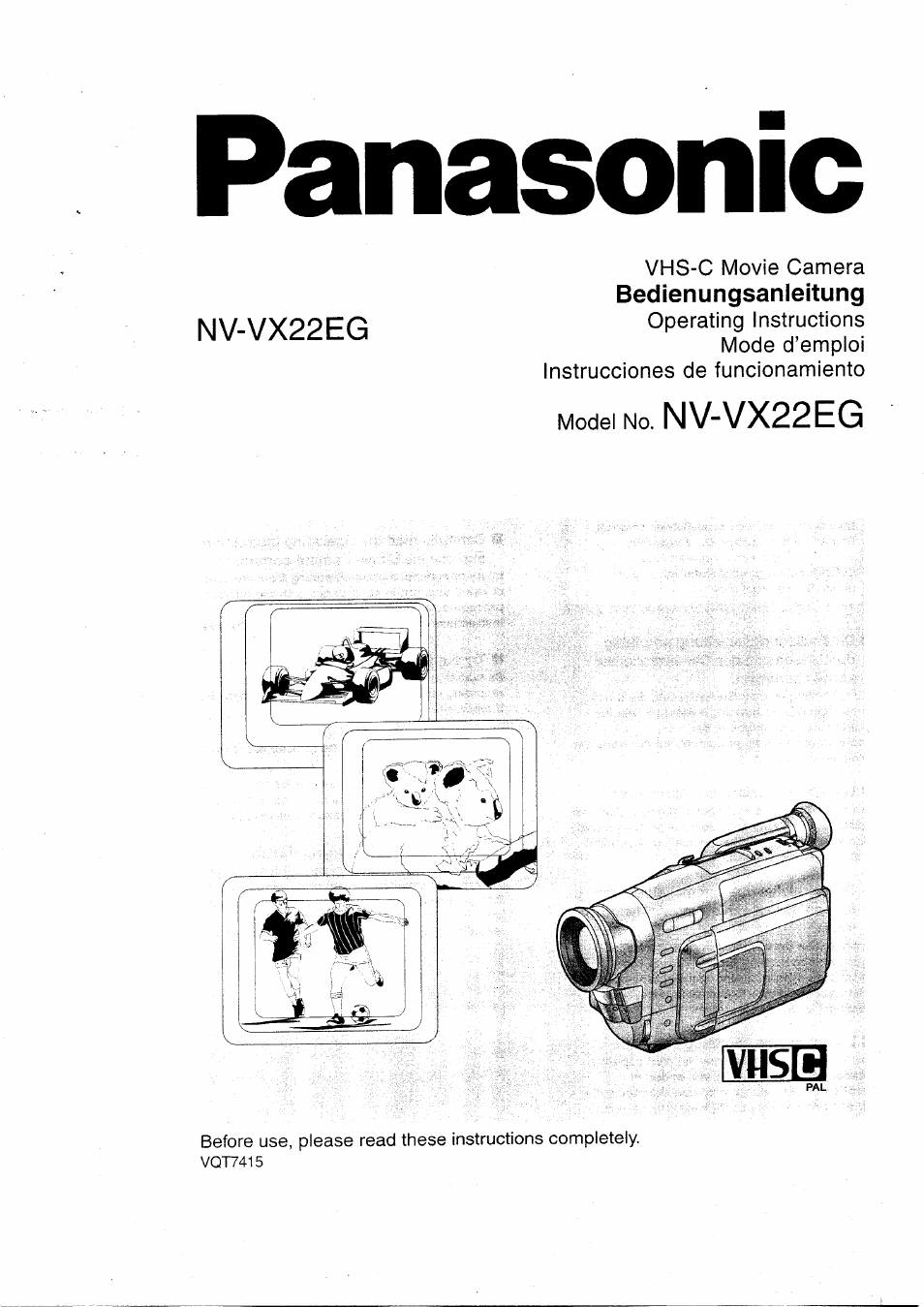 Panasonic NVVX22EG User Manual | 154 pages