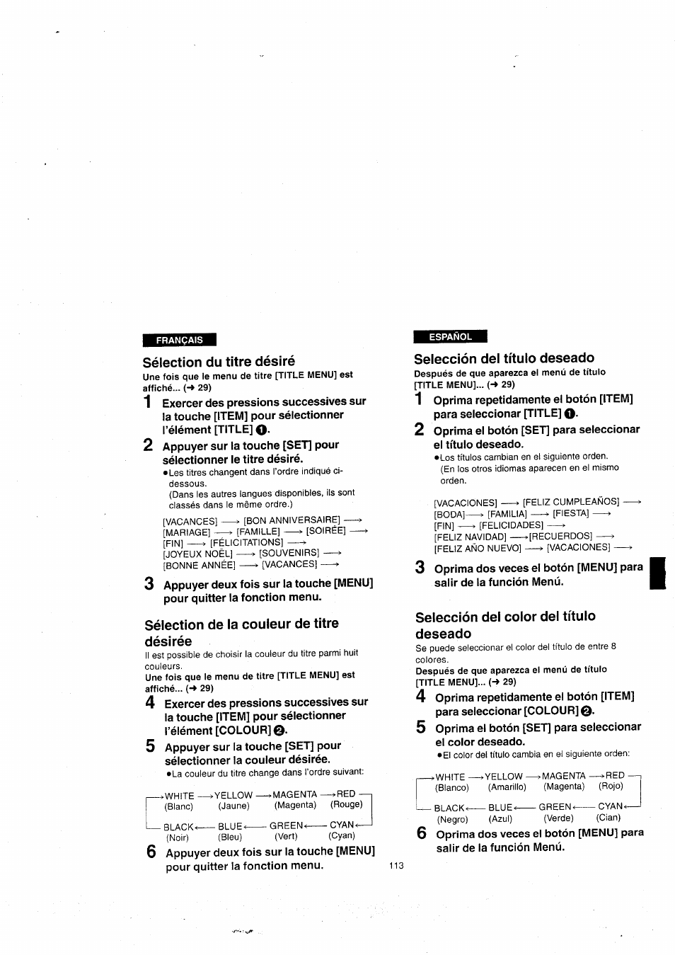 Panasonic NVVX22EG User Manual | Page 113 / 154