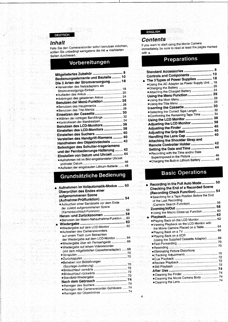 Panasonic NVVX22EG User Manual | Page 4 / 154