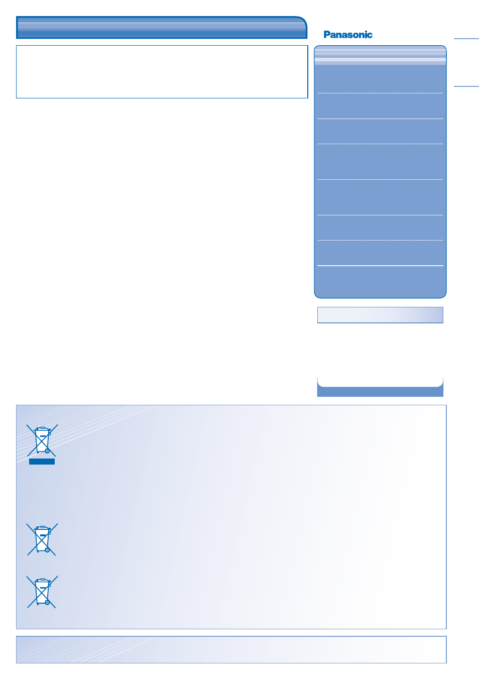 Regulatory information | Panasonic CSE15HD3EA User Manual | Page 3 / 76