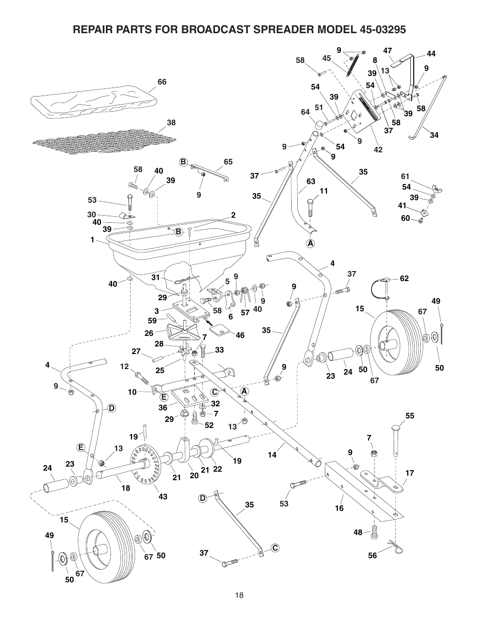 Agri-Fab 175 LB. ATV BROADCAST SPREADER 45-03295 User Manual | Page 18 / 20