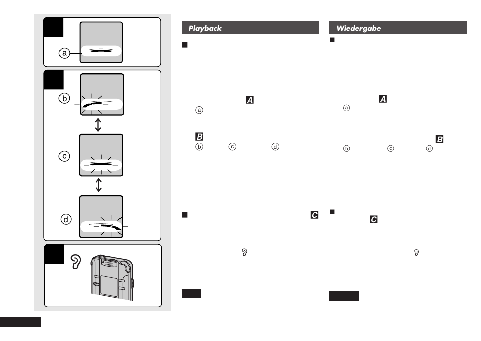 Ab c d | Panasonic RRQR80 User Manual | Page 16 / 84