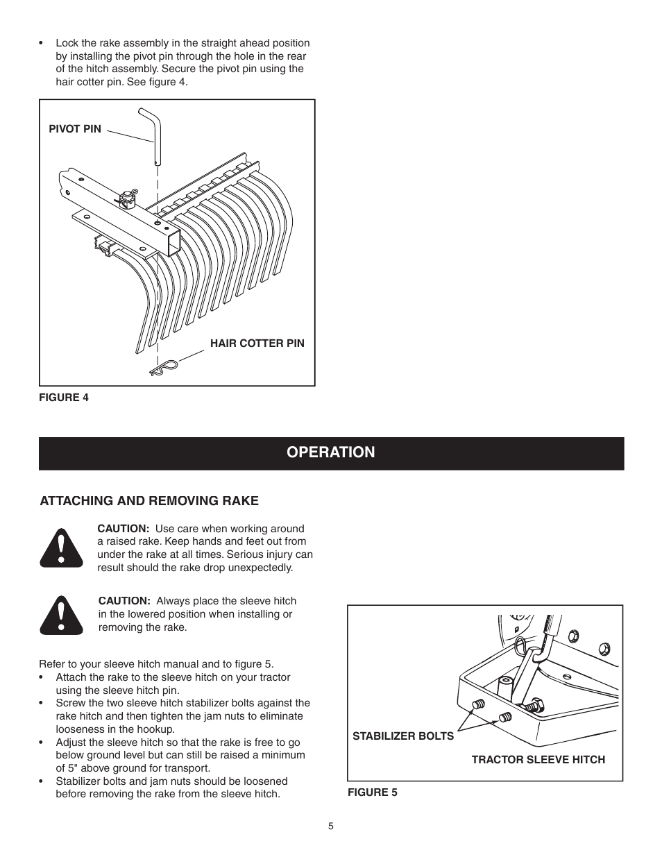 Operation | Agri-Fab 486.24537 User Manual | Page 5 / 8