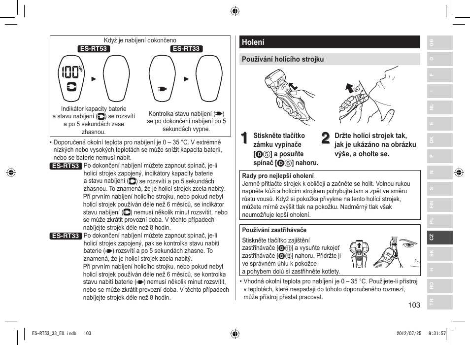 Panasonic ESRT53 User Manual | Page 103 / 142