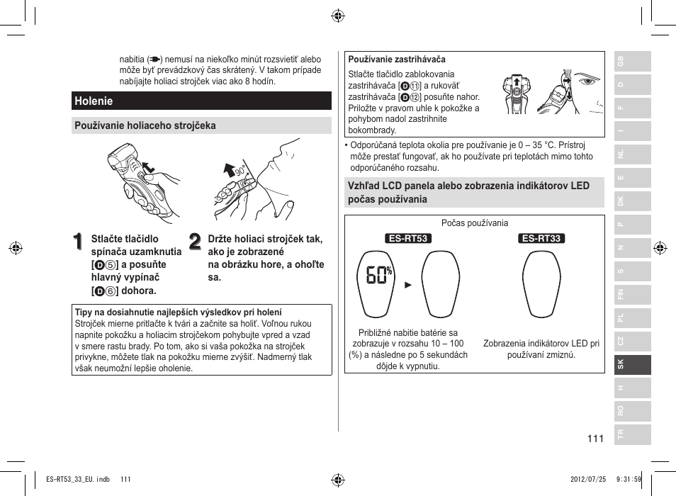 Panasonic ESRT53 User Manual | Page 111 / 142