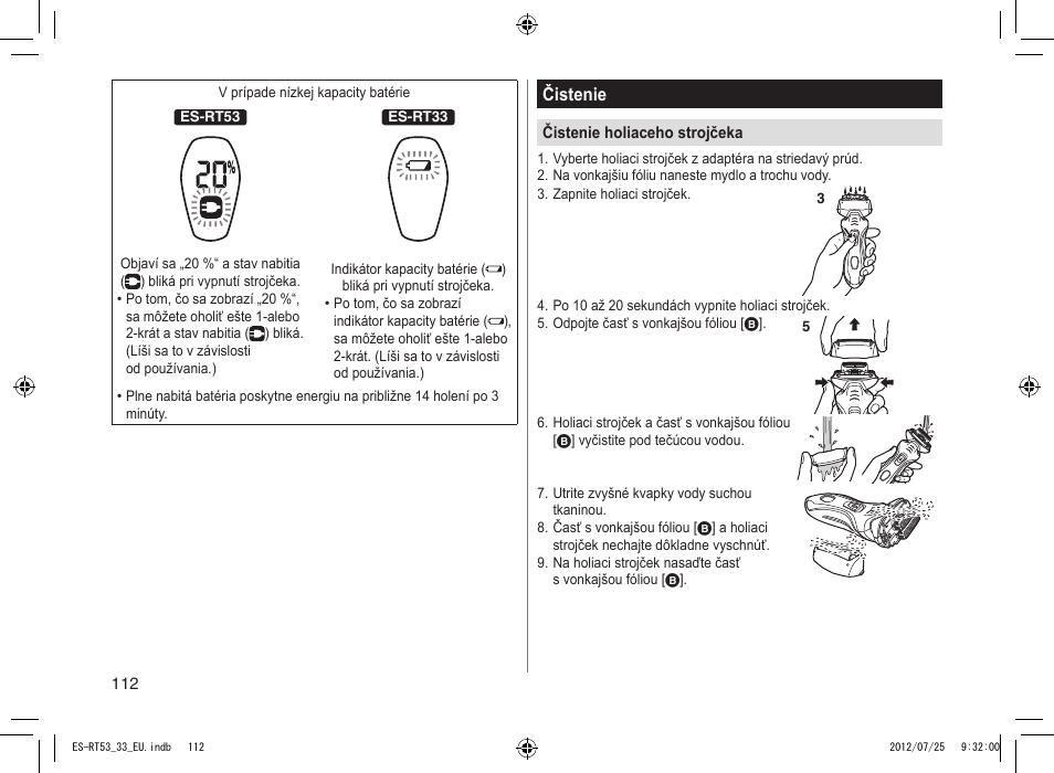 Panasonic ESRT53 User Manual | Page 112 / 142