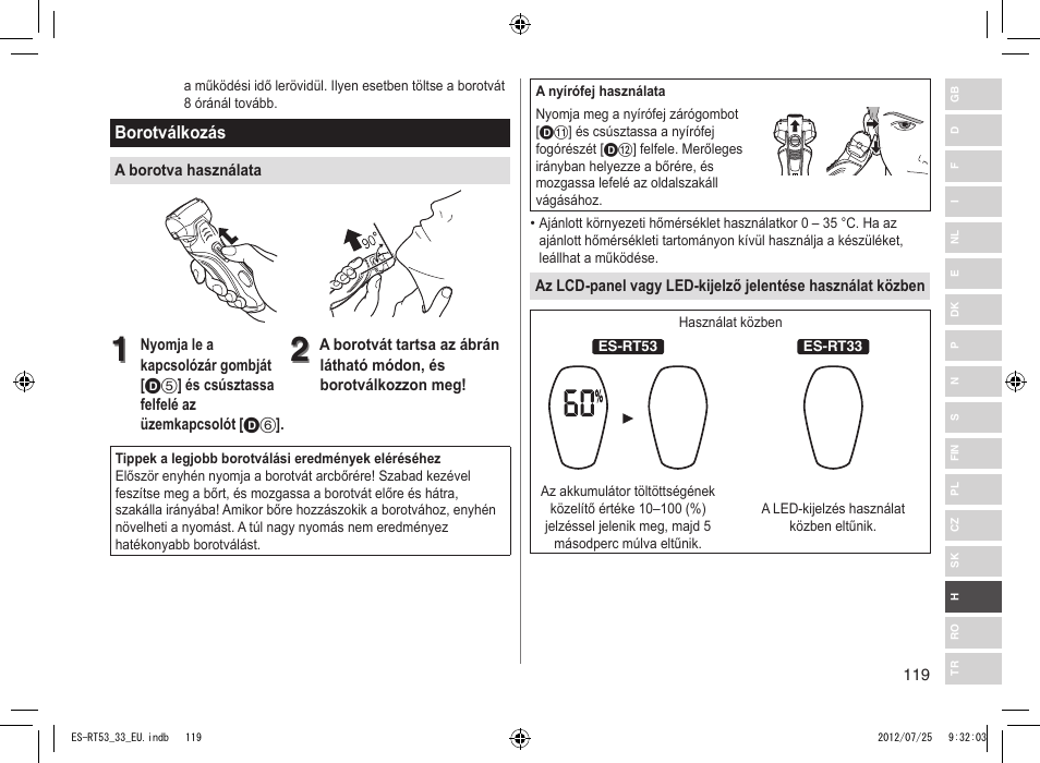 Panasonic ESRT53 User Manual | Page 119 / 142