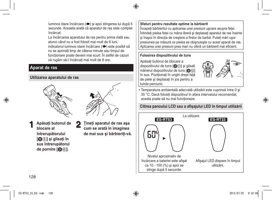 Panasonic ESRT53 User Manual | Page 128 / 142